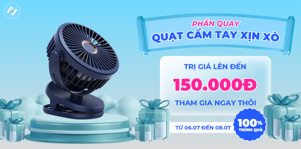 phần quà vòng quay may mắn 7 tháng 7