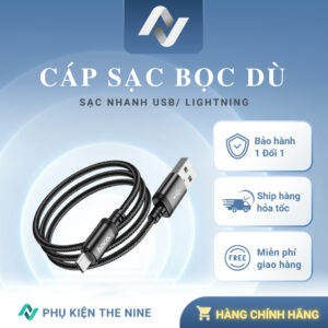 cáp sạc bọc dù