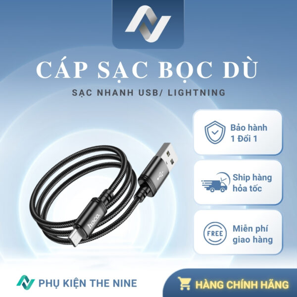 cáp sạc bọc dù