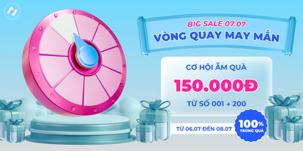 vòng quay may mắn 7 tháng 7